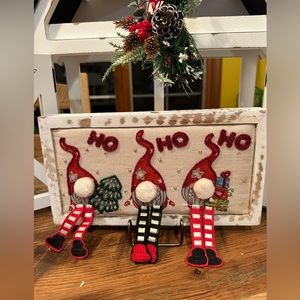 HoHoHo Gnome Christmas sign